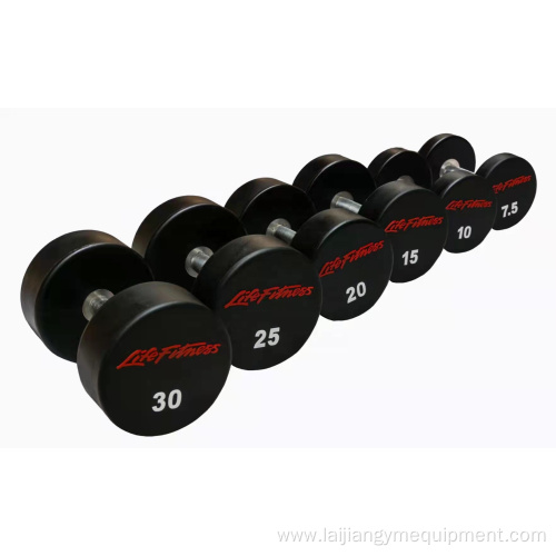 Gym accessory buy PU dumbbells sets cheap